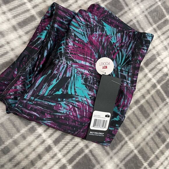 Bally midnight palms mid calf leggings NWT - Picture 2 of 11